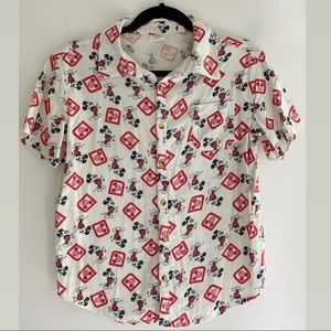 Disney Parks x Junk Food Mickey Button Up WDW